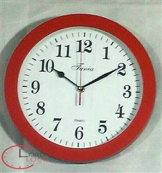 ساعت دیواری تانیا گرد قرمز