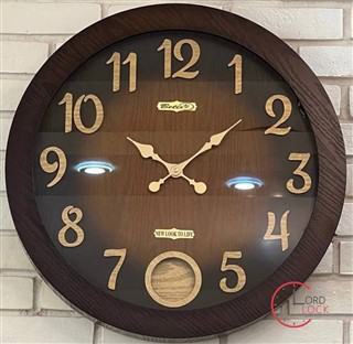 عمده ساعت دیواری چوبی بتیس 5808 فندوقی (4 عددی)