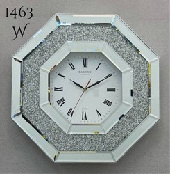 ساعت دیواری باروک 1463 نقره ای